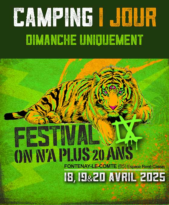 Festival On n’a plus 20 ans IX – L’anniversaire de Tagada Jones | 18-20 avril 2025